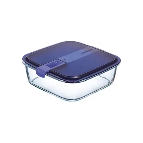 Vorratsbehälter 0,38 ltr mit Deckel EASY BOX Glas quadratisch 126 mm x 116 mm H 52 mm Markenprodukt
